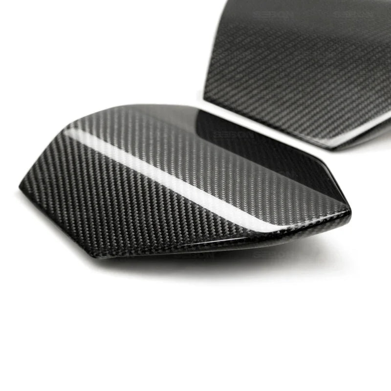 Seibon 2017 Honda Civic Type-R Carbon Fiber Rear Roof Trim - Side View