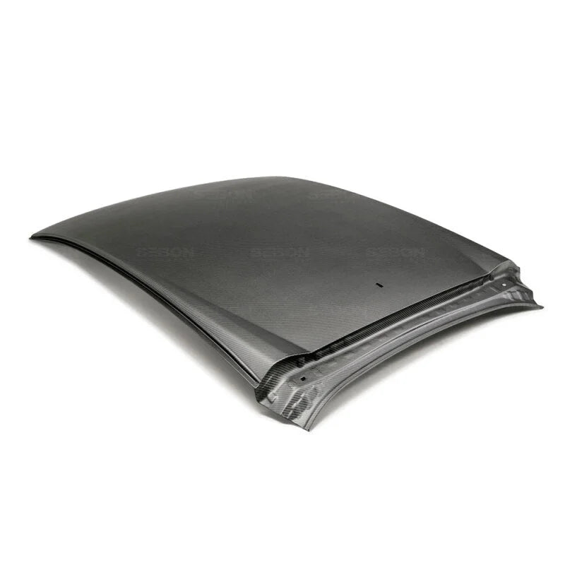 Seibon 2017 Honda Civic Type-R Dry Carbon Fiber Roof - Back View