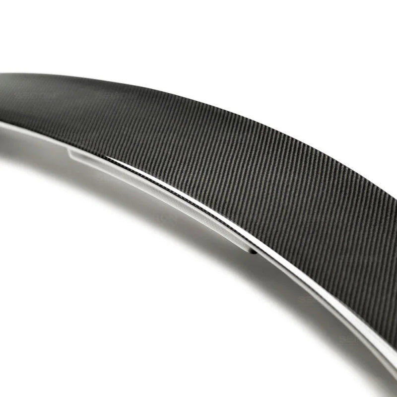 Seibon 2017 Honda Civic Type-R Gloss Carbon Fiber Tailgate Middle Spoiler - Additional View 5