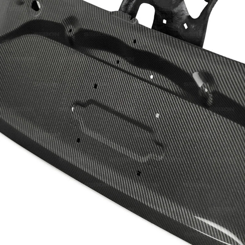 Seibon 2017+ Honda Civic Type-R Hatchback OEM Carbon Fiber Trunk Lid - Back View