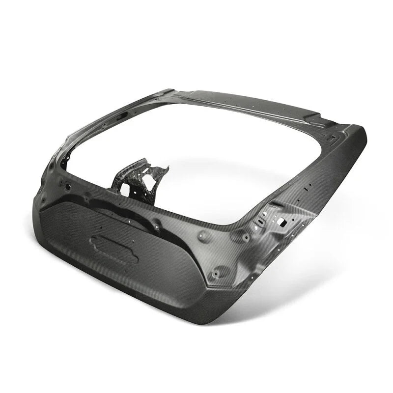 Seibon 2017+ Honda Civic Type R Hatchback OEM Dry Carbon Fiber Trunk Lid - Side View