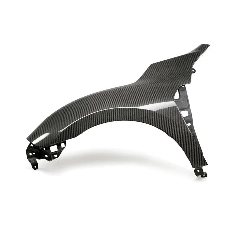 Seibon 2017 Honda Civic Type-R OE-Style Gloss Carbon Fiber Front Fenders - Side View