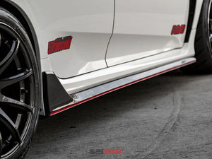 Seibon 2017 Honda Civic Type R OEM Carbon Fiber Side Skirts - Main Product View