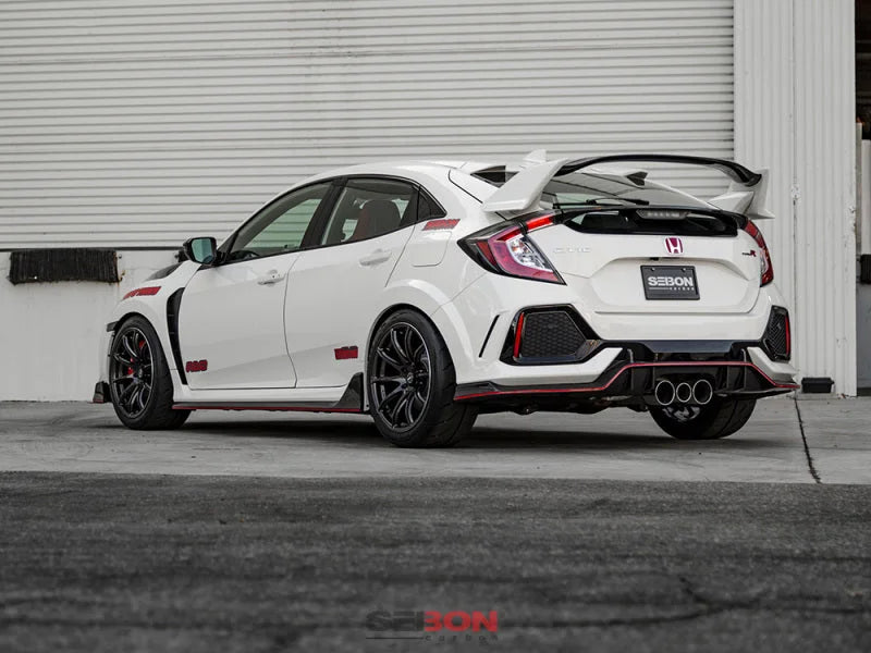 Seibon 2017 Honda Civic Type R OEM Carbon Fiber Side Skirts - Additional View 8