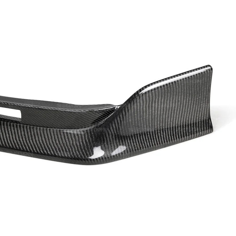 Seibon 2017 Honda Civic Type-R TA-Style Gloss Carbon Fiber Front Bumper Lip - Back View