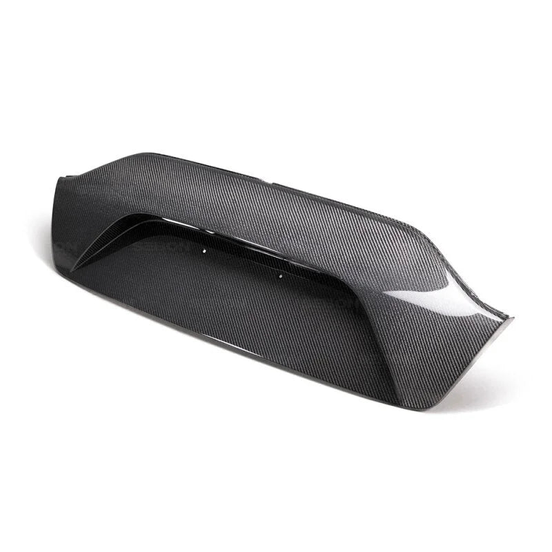 Seibon 2018 Kia Stinger OE-Style Carbon Fiber Rear Trunk Garnish - Side View