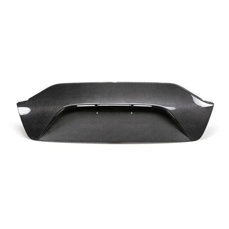 Seibon 2018 Kia Stinger OE-Style Carbon Fiber Rear Trunk Garnish - Back View