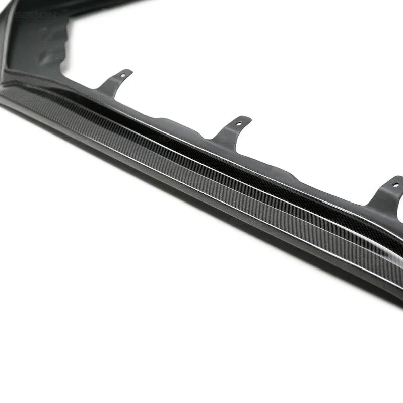 Seibon 2018 Subaru WRX / STi Carbon Fiber Front Lip - MB3 Style - Side View