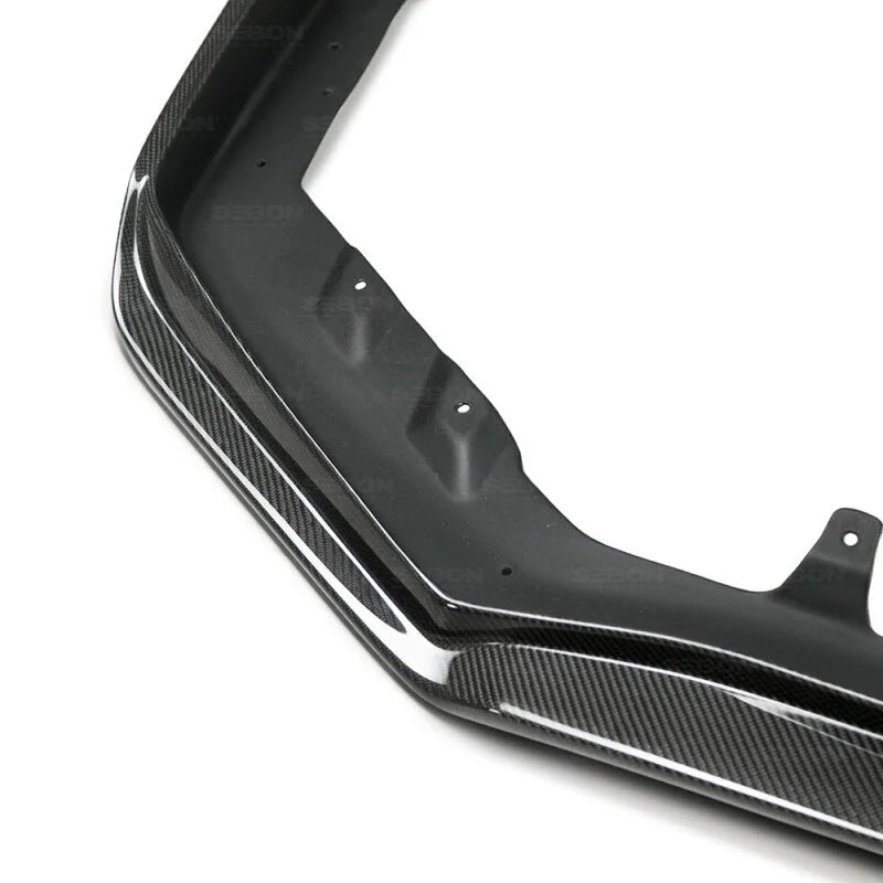 Seibon 2018 Subaru WRX / STi Carbon Fiber Front Lip - MB3 Style - Installation View