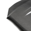 Load image into Gallery viewer, Seibon 2018+ Toyota Tacoma TR-Style Carbon Fiber Hood - Back View