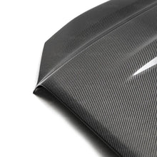 Load image into Gallery viewer, Seibon 2018+ Toyota Tacoma TR-Style Carbon Fiber Hood - Back View