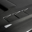 Load image into Gallery viewer, Seibon 2018+ Toyota Tacoma TS-Style Carbon Fiber Hood - Side View
