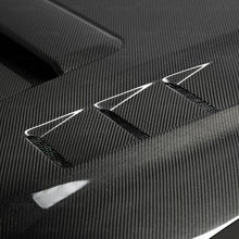 Load image into Gallery viewer, Seibon 2018+ Toyota Tacoma TS-Style Carbon Fiber Hood - Side View