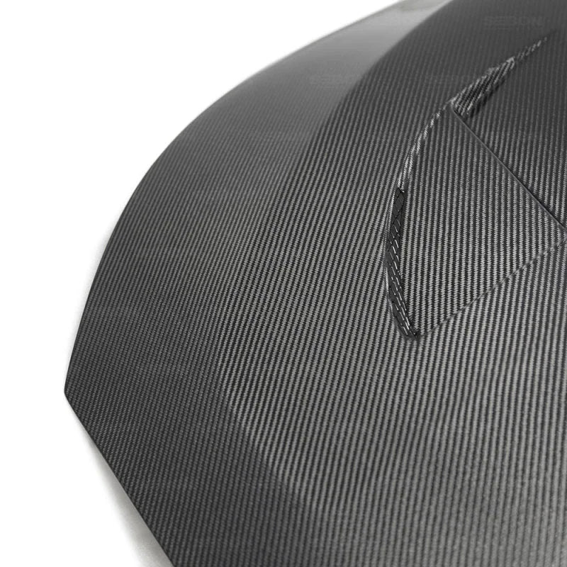 Seibon 2019 Hyundai Veloster TS-Style Carbon Fiber Hood - Main Product View