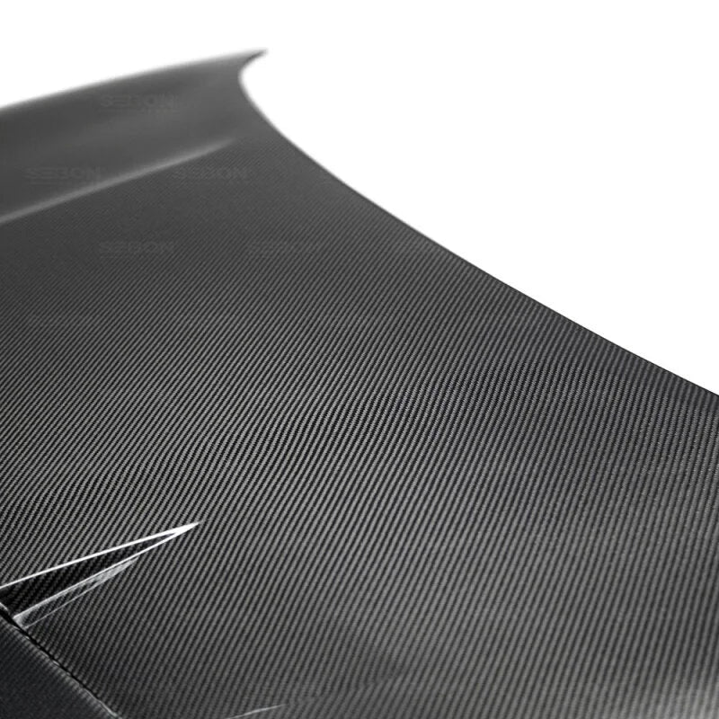 Seibon 2019 Hyundai Veloster TS-Style Carbon Fiber Hood - Installation View