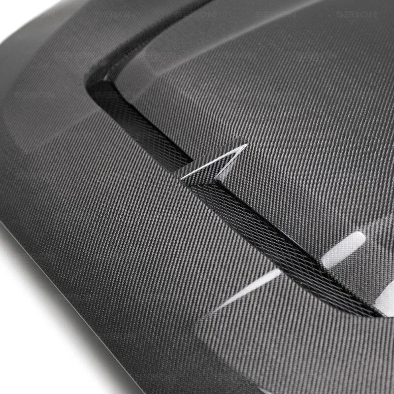 Seibon 2019 Hyundai Veloster VT-Style Carbon Fiber Hood - Side View