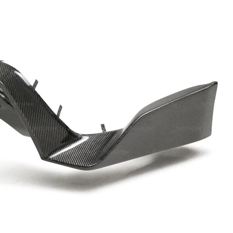 Seibon 2020 Toyota GR Supra MB-Style Carbon Fiber Rear Diffuser - Side View