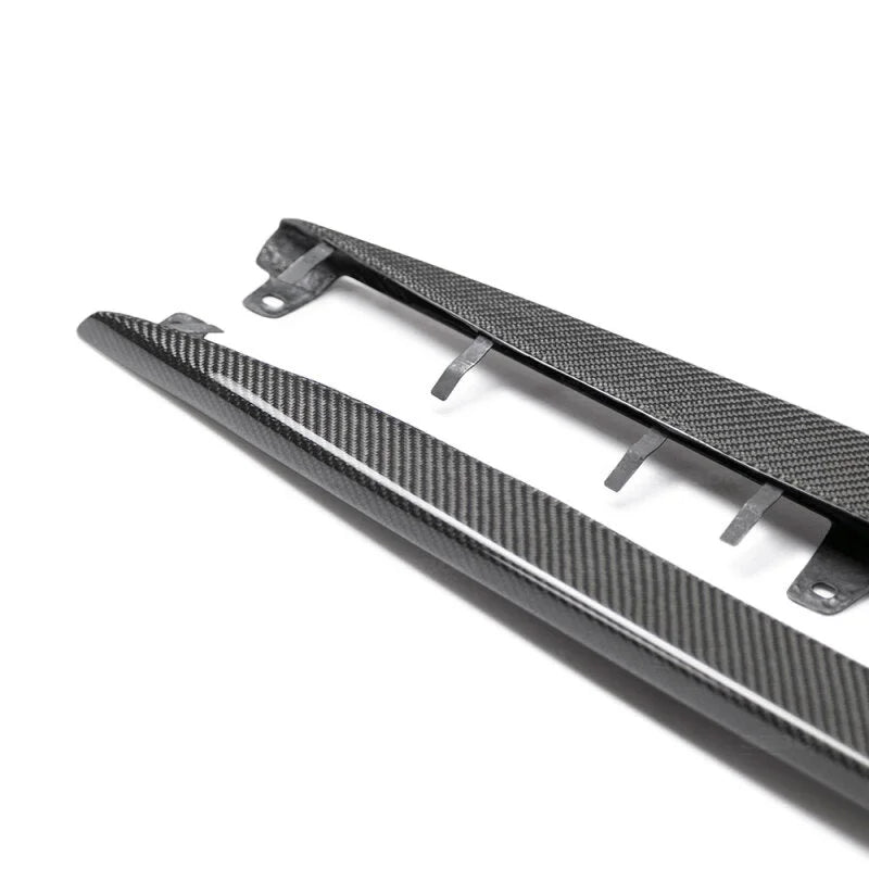 Seibon 2020 Toyota GR Supra OEM-Style Carbon Fiber Side Skirts - Side View