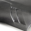 Load image into Gallery viewer, Seibon 2020 Toyota GR Supra TSII-Style Double-Sided Carbon Fiber Hood - Back View
