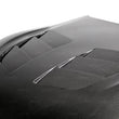 Load image into Gallery viewer, Seibon 2020 Toyota GR Supra TSII-Style Double-Sided Carbon Fiber Hood - Installation View