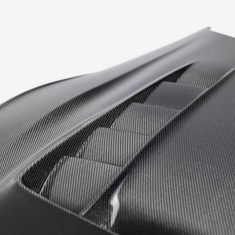 Seibon 2020+ Toyota GR Supra TV-Style Carbon Fiber Hood - Back View