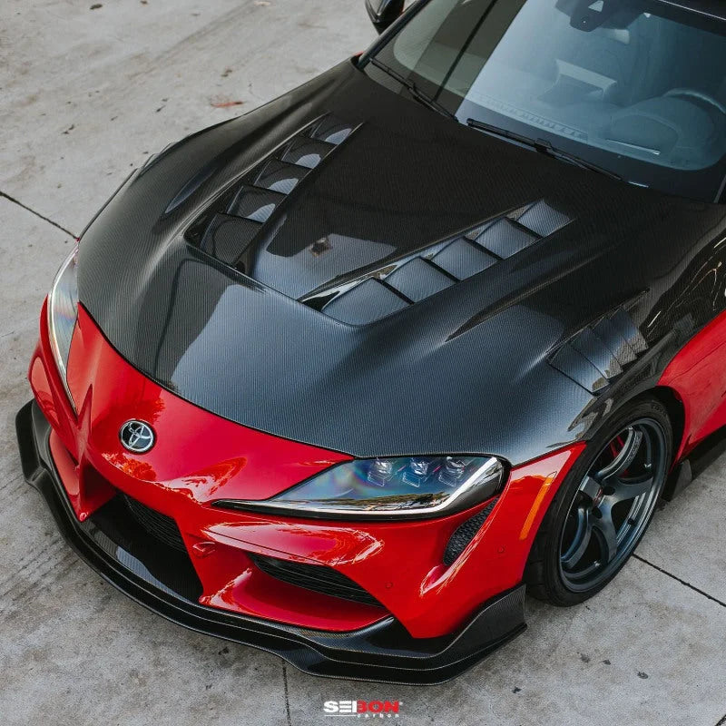 Seibon 2020+ Toyota GR Supra TV-Style Carbon Fiber Hood - Additional View 6