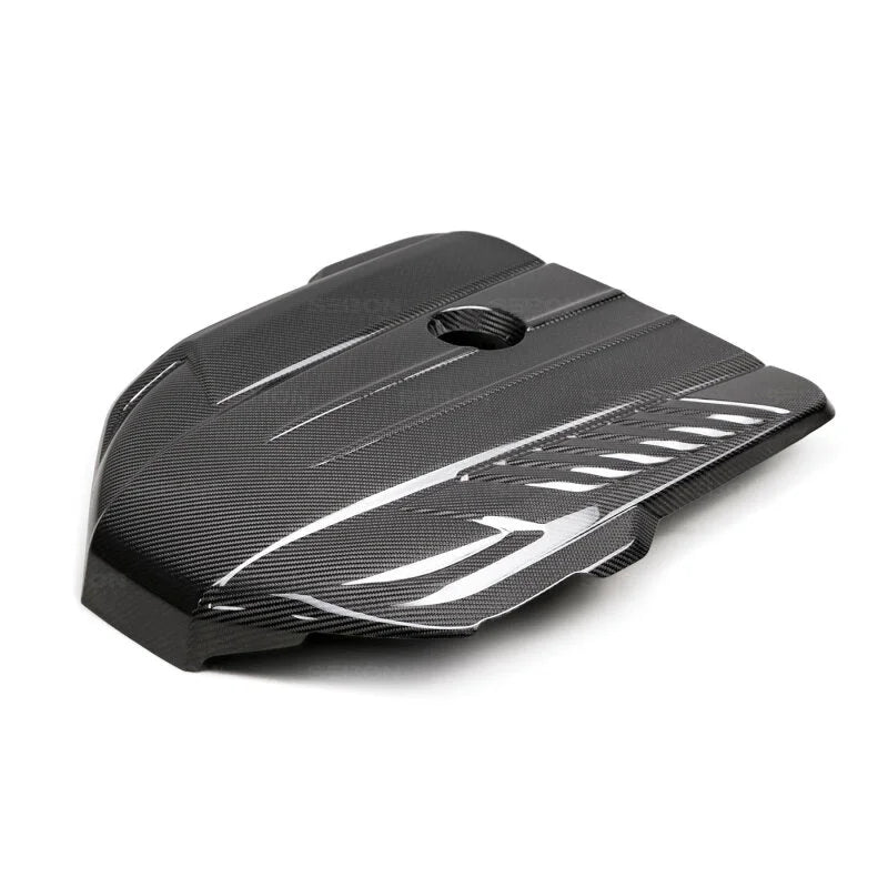 Seibon 2020+ Toyota Supra (A90) Carbon Fiber Engine Cover - Main Product View