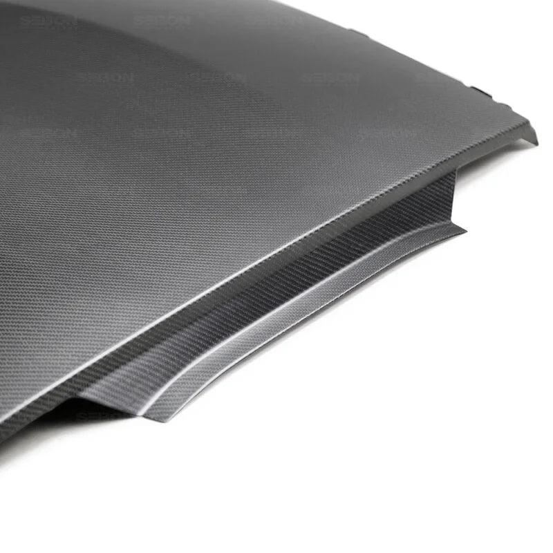 Seibon 2020+ Toyota Supra Dry Carbon Roof Replacement (Dry Carbon Products are Matte Finish) - Side View