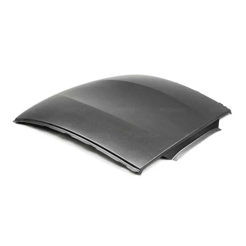 Seibon 2020+ Toyota Supra Dry Carbon Roof Replacement (Dry Carbon Products are Matte Finish) - Back View