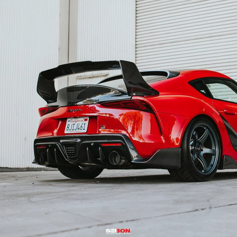 Seibon 2020 Toyota Supra TD-Style Carbon Fiber Rear Spoiler - Additional View 6