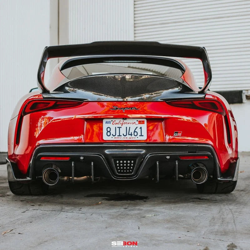 Seibon 2020 Toyota Supra TD-Style Carbon Fiber Rear Spoiler - Additional View 8