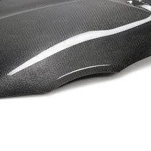 Load image into Gallery viewer, Seibon 2020 Toyota Supra VS-Style Carbon Fiber Hood - Back View