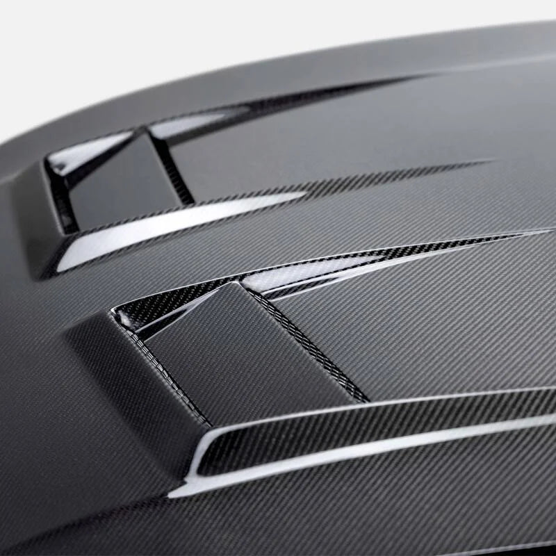 Seibon 2022-2023 Volkswagen Golf GTI/R DV-Style Carbon Fiber Hood - Main Product View