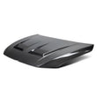 Load image into Gallery viewer, Seibon 2022-2023 Volkswagen Golf GTI/R DV-Style Carbon Fiber Hood - Side View