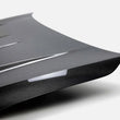 Load image into Gallery viewer, Seibon 2022-2023 Volkswagen Golf GTI/R DV-Style Carbon Fiber Hood - Back View