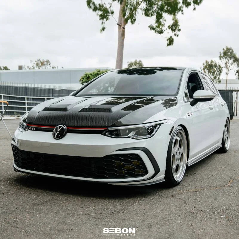Seibon 2022-2023 Volkswagen Golf GTI/R DV-Style Carbon Fiber Hood - Additional View 5