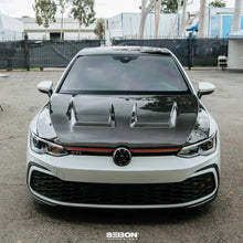 Load image into Gallery viewer, Seibon 2022-2023 Volkswagen Golf GTI/R DV-Style Carbon Fiber Hood - Additional View 7