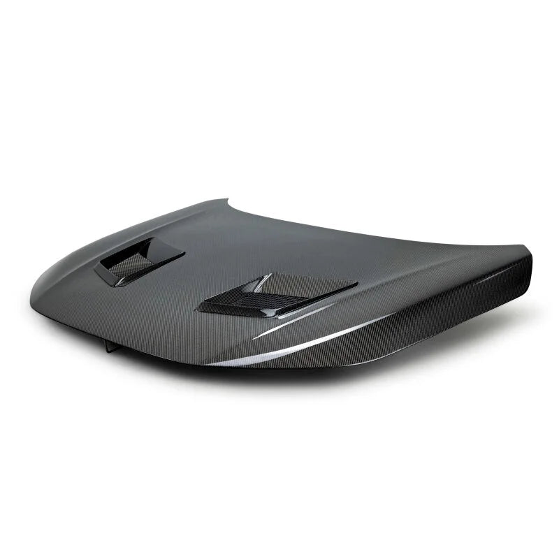Seibon 2022+ Honda Civic 4Dr THRW-style Carbon Fiber Hood - Side View