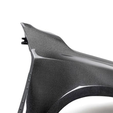 Load image into Gallery viewer, Seibon 2022 Nissan Frontier MB-Style Carbon Front Fibers Pair (2in rise 4in Wider) - Installation View