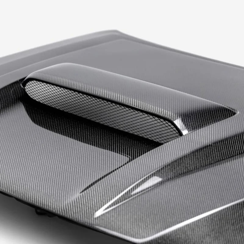 Seibon 2022 Nissan Frontier TR-Style Carbon Fiber Hood - Side View