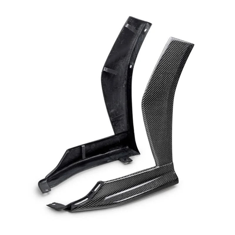 Seibon 2022 Subaru WRX Carbon Fiber Front Bumper Arch Trim - Back View