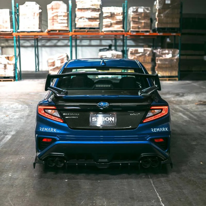 Seibon 2022+ Subaru WRX Carbon Fiber Trunk Lid - Side View