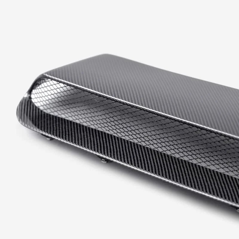 Seibon 2022 Subaru WRX H-Style Carbon Fiber Hood Scoop - (1in. Taller Than OEM) - Installation View