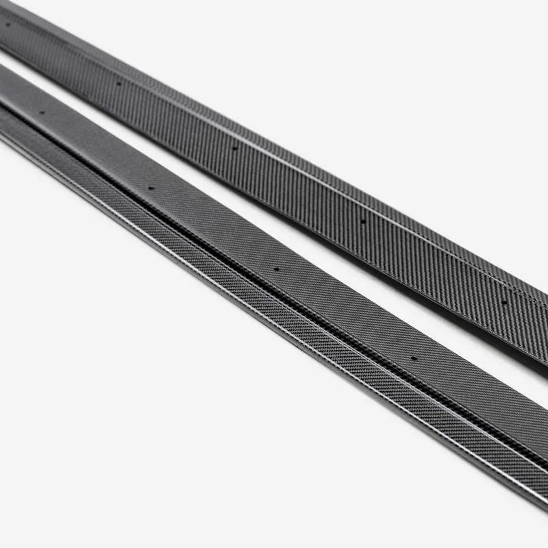 Seibon 2022 Subaru WRX MB-Style Carbon Fiber Side Skirts - Installation View