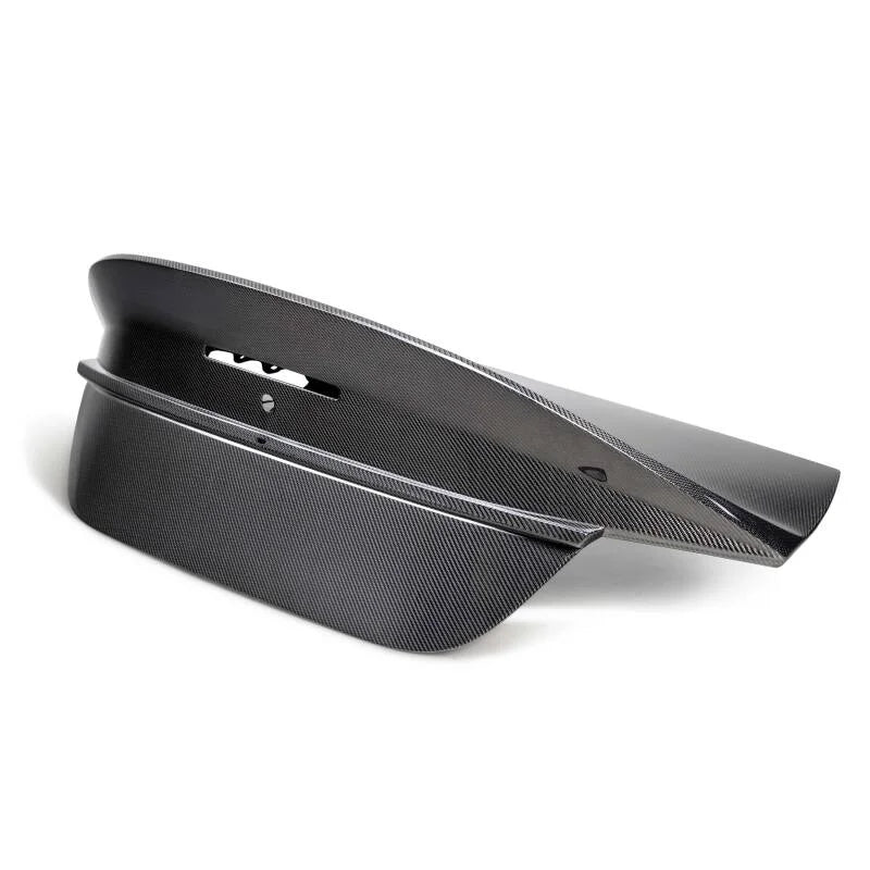 Seibon 2022+ Toyota GR86 / Subaru BRZ C-Style Carbon Fiber Trunk Lid - Back View