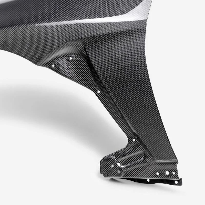 Seibon 2022 Toyota GR86 / Subaru BRZ Carbon Fiber Fenders - Gloss Finish - Back View