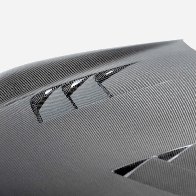 Seibon 2022 Toyota GR86/Subaru BRZ TS-Style Carbon Fiber Hood - Back View
