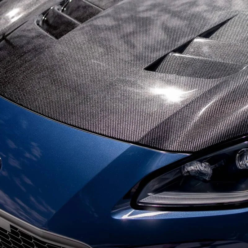 Seibon 2022 Toyota GR86/Subaru BRZ TS-Style Carbon Fiber Hood - Installation View