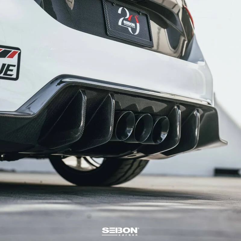 Seibon 2023+ Honda Civic Type R MB-Style Carbon Fiber Rear Diffuser - Additional View 6