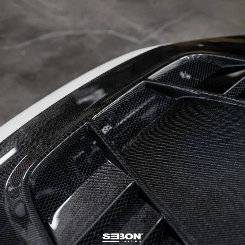 Seibon 2023 Honda Civic Type R TV-Styler Double Side Carbon Fiber Hood - Installation View